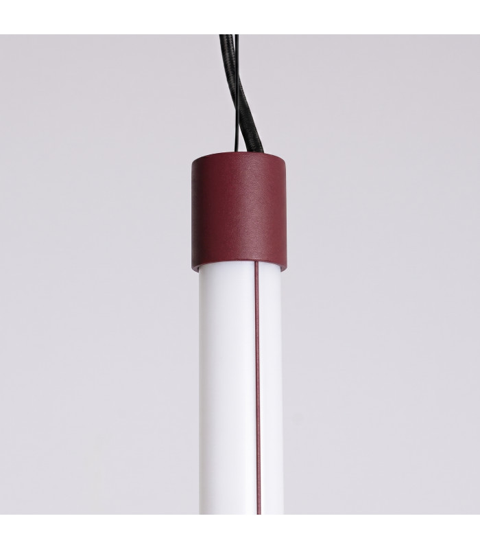 Trang LED 75cm Slim Pendant Ceiling Light Burgundy 3000K-6