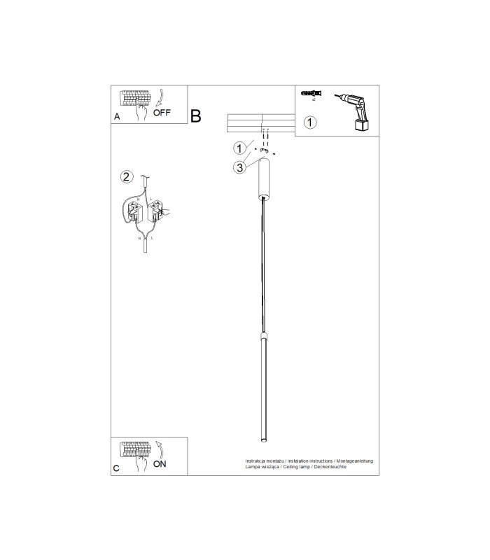 Trang LED 75cm Slim Pendant Ceiling Light Peach 3000K-8