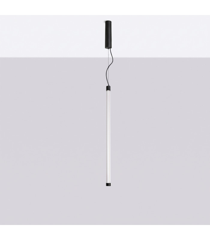 Trang LED 75cm Slim Pendant Ceiling Light Black 3000K-3