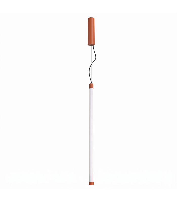 Trang LED 75cm Slim Pendant Ceiling Light Red Ochre 3000K-1