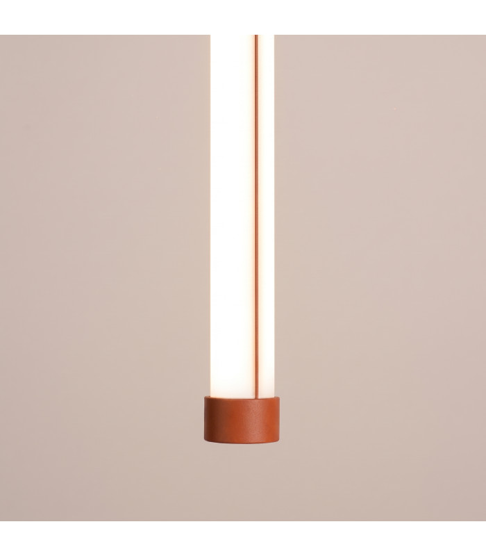Trang LED 75cm Slim Pendant Ceiling Light Red Ochre 3000K-5