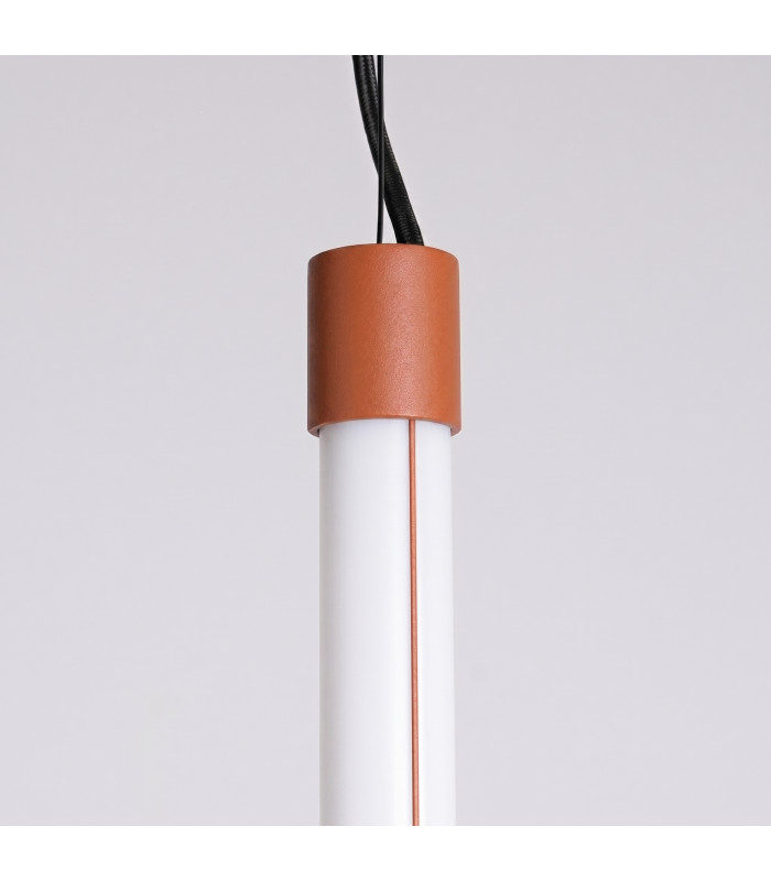 Trang LED 75cm Slim Pendant Ceiling Light Red Ochre 3000K-6