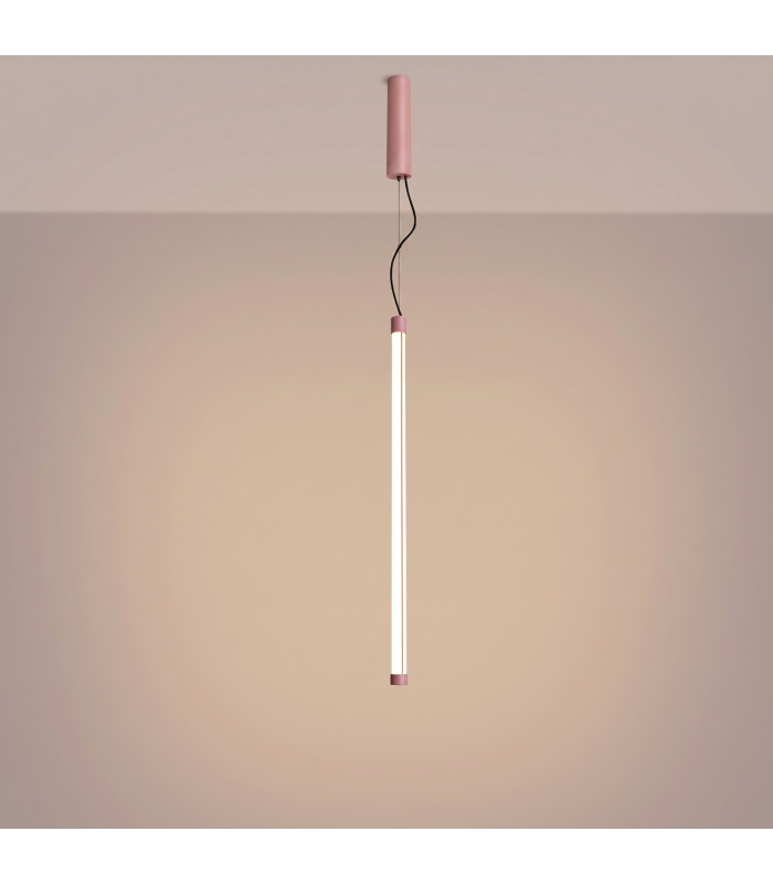 Trang LED 75cm Slim Pendant Ceiling Light Pink 3000K-4
