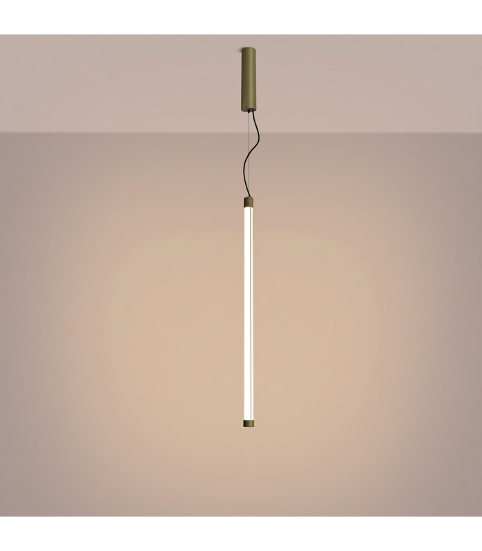 Trang LED 75cm Slim Pendant Ceiling Light Olive Green 3000K-4