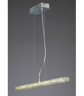 Ceiling Pendant Linear 12W LED 4000K Polished Chrome, Crystal - 2
