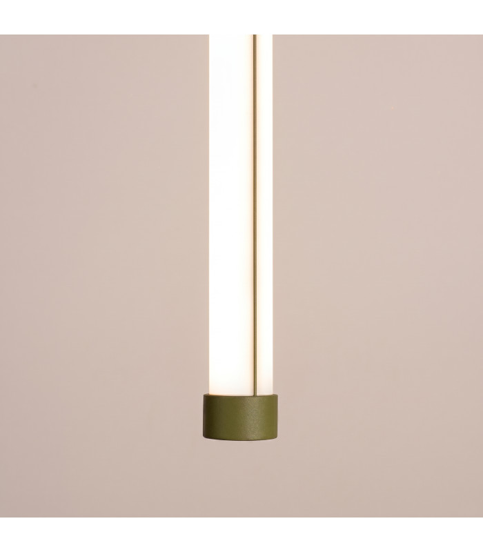 Trang LED 75cm Slim Pendant Ceiling Light Olive Green 3000K-5