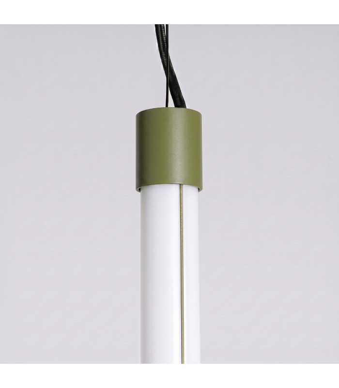 Trang LED 75cm Slim Pendant Ceiling Light Olive Green 3000K-6