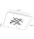 Flush Ceiling 16W LED 3600K Polished Chrome, Crystal - 3