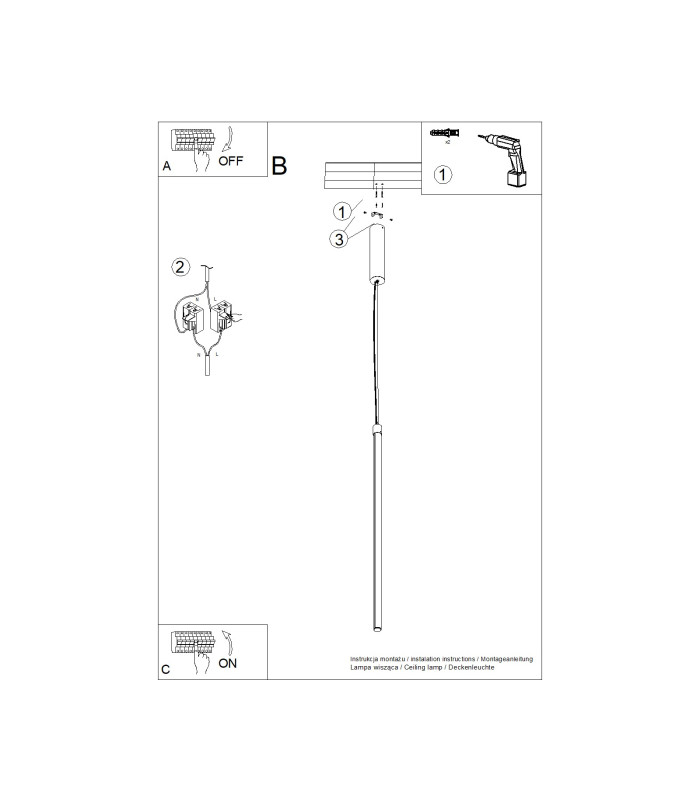 Trang LED 100cm Slim Pendant Ceiling Light Beige 3000K-8
