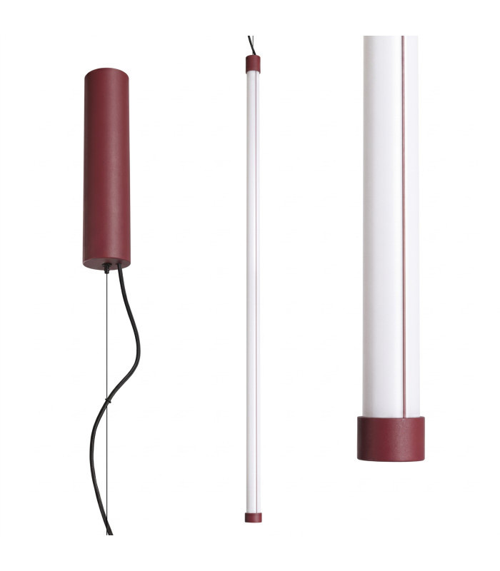 Trang LED 100cm Slim Pendant Ceiling Light Burgundy 3000K-2