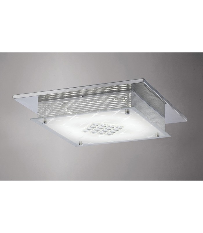 Flush Ceiling 75 X 0.72W LED 3600K Polished Chrome, Crystal - 2