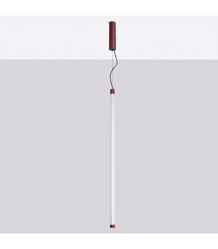Trang LED 100cm Slim Pendant Ceiling Light Burgundy 3000K-3