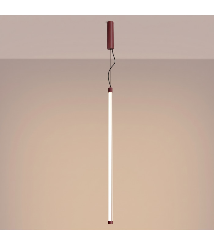 Trang LED 100cm Slim Pendant Ceiling Light Burgundy 3000K-4
