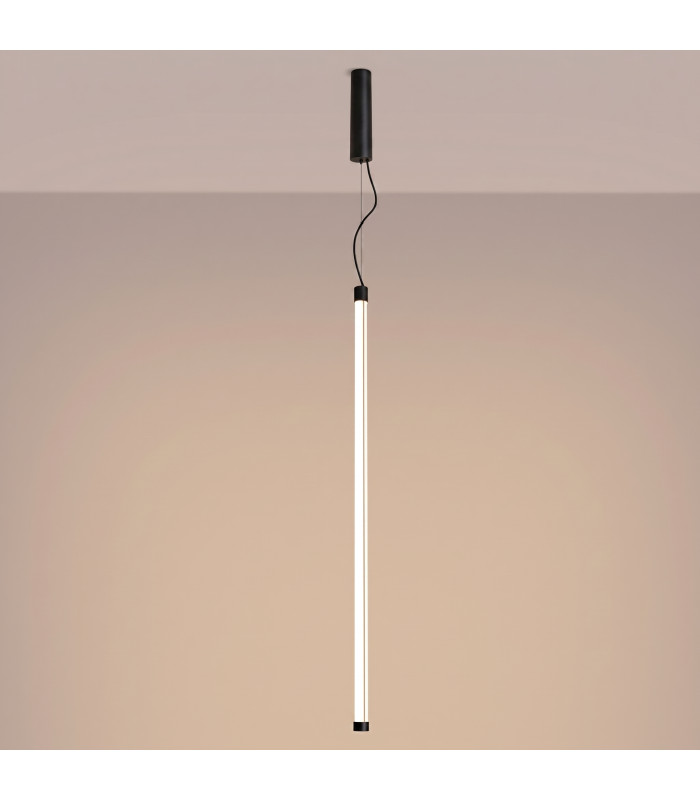 Trang LED 100cm Slim Pendant Ceiling Light Black 3000K-4