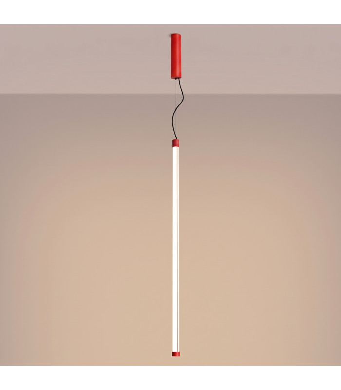 Trang LED 100cm Slim Pendant Ceiling Light Red 3000K-4