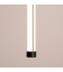 Trang LED 100cm Slim Pendant Ceiling Light Black 3000K-5
