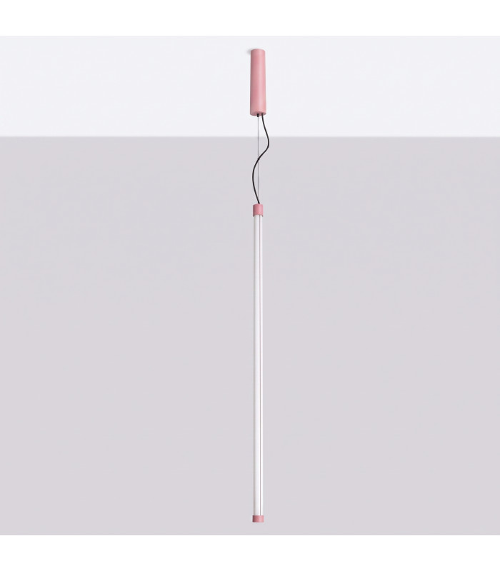 Trang LED 100cm Slim Pendant Ceiling Light Pink 3000K-3
