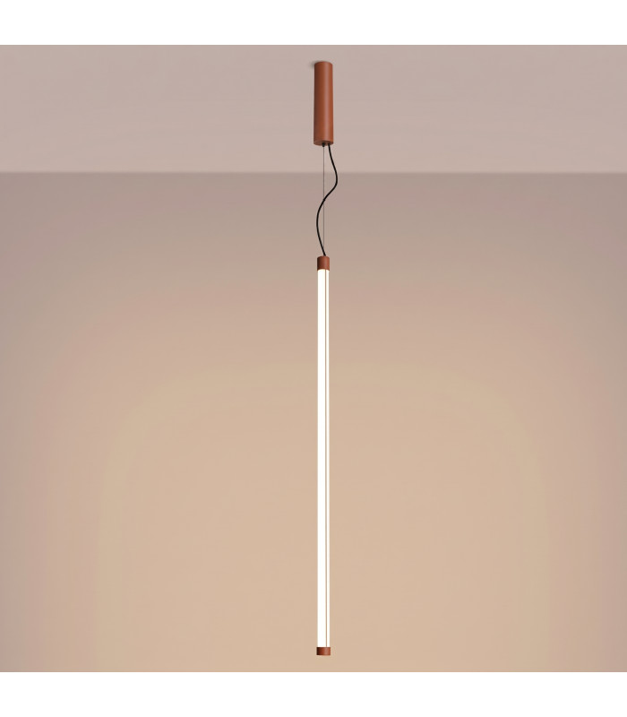 Trang LED 100cm Slim Pendant Ceiling Light Red Ochre 3000K-4