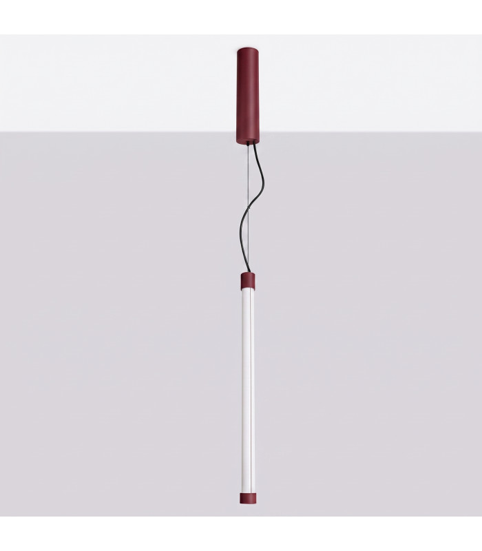 Trang LED 50cm Slim Pendant Ceiling Light Burgundy 4000K-3