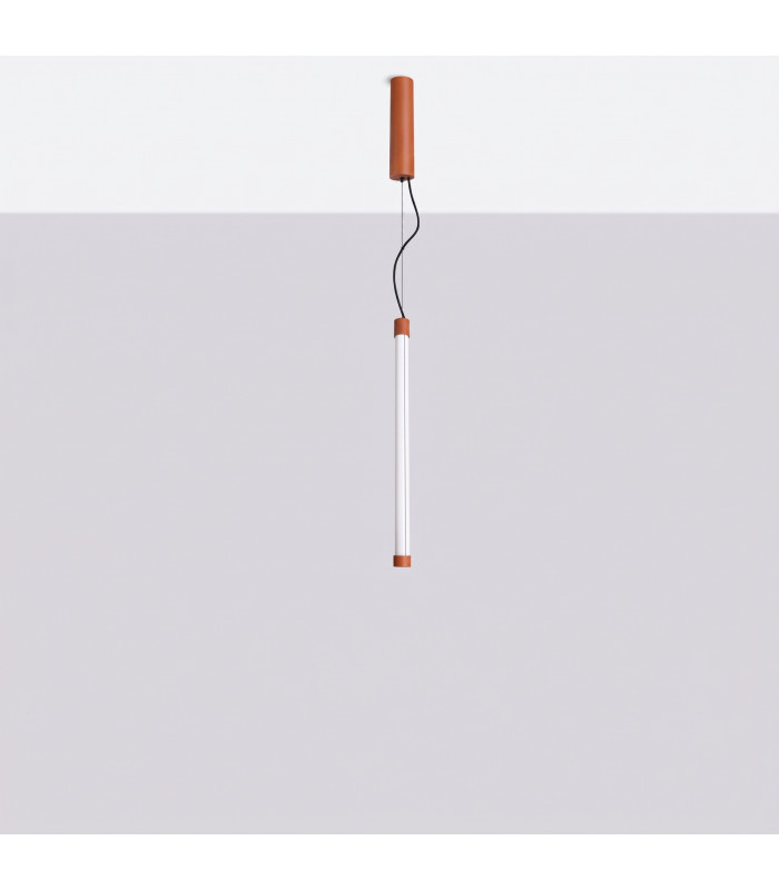 Trang LED 50cm Slim Pendant Ceiling Light Red Ochre 4000K-3
