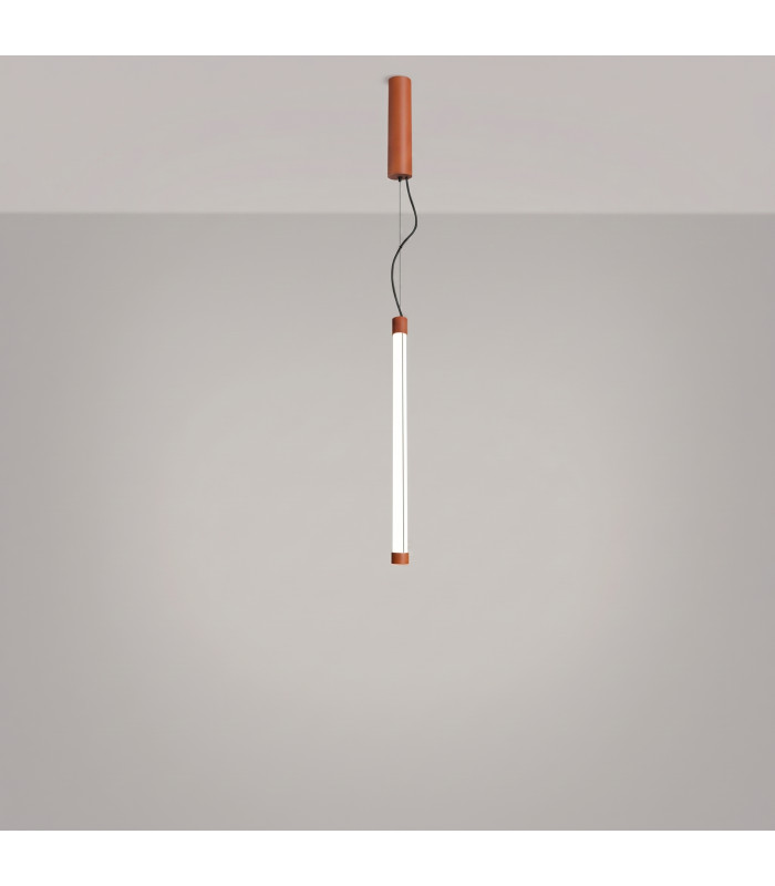 Trang LED 50cm Slim Pendant Ceiling Light Red Ochre 4000K-4