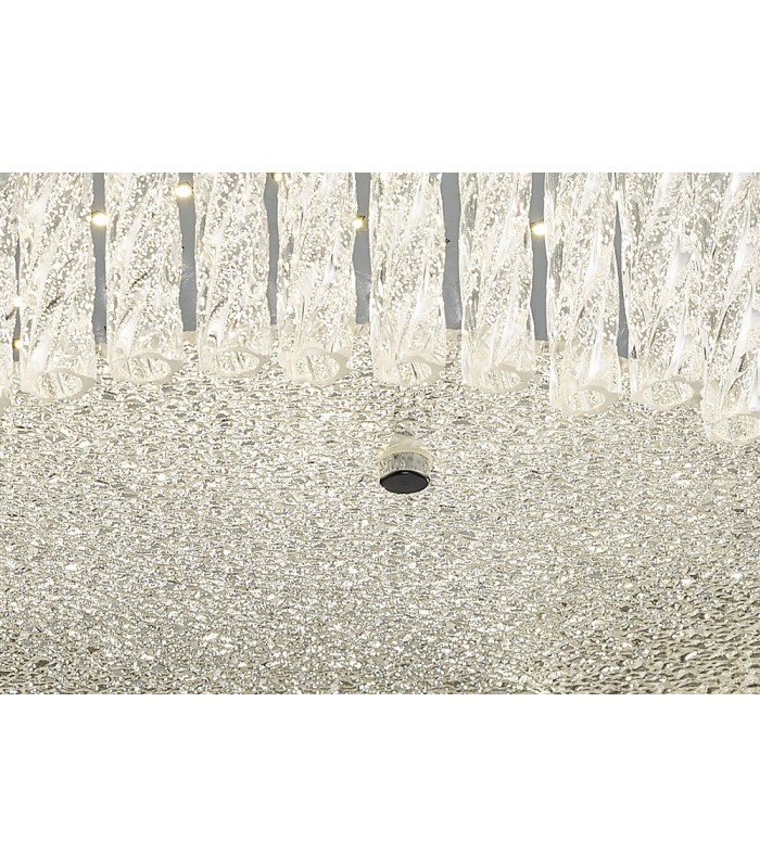 Small Round Flush Ceiling 18W 1600lm LED 4200K Polished Chrome, Crystal - 6