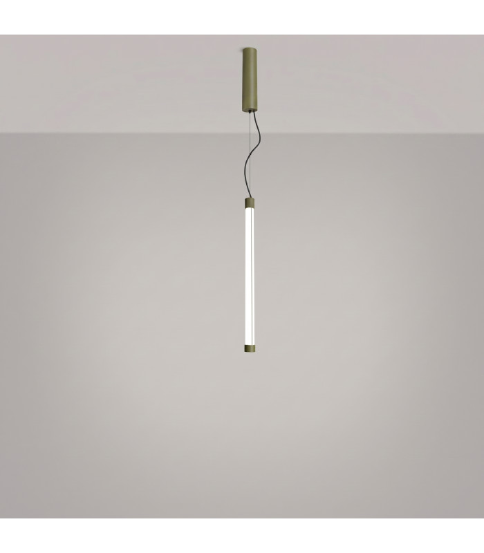 Trang LED 50cm Slim Pendant Ceiling Light Olive Green 4000K-4
