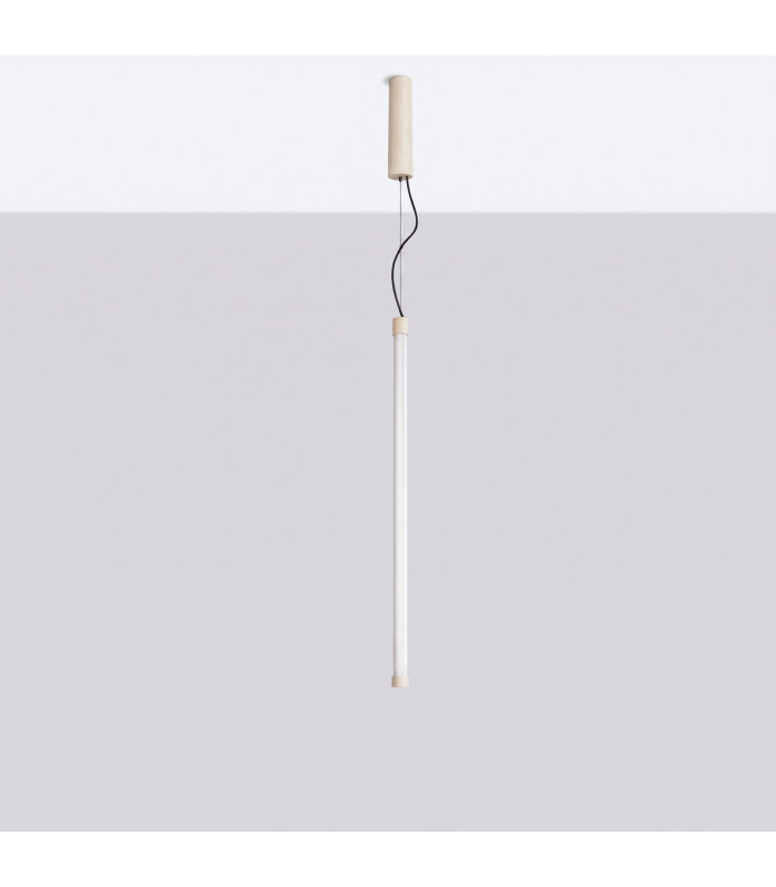 Trang LED 75cm Slim Pendant Ceiling Light Beige 4000K-3