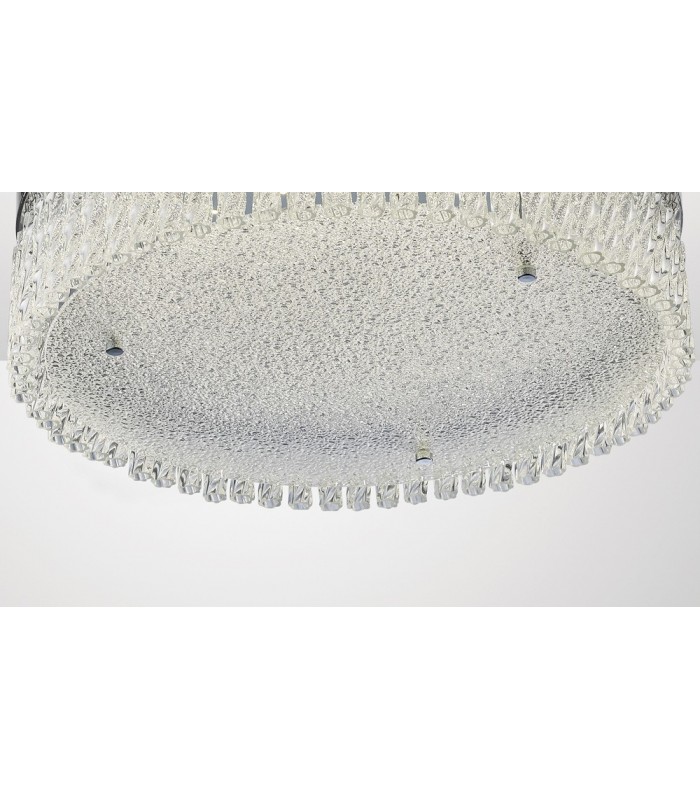 Large Round Flush Ceiling 21W 1900lm LED 4200K Polished Chrome, Crystal - 4