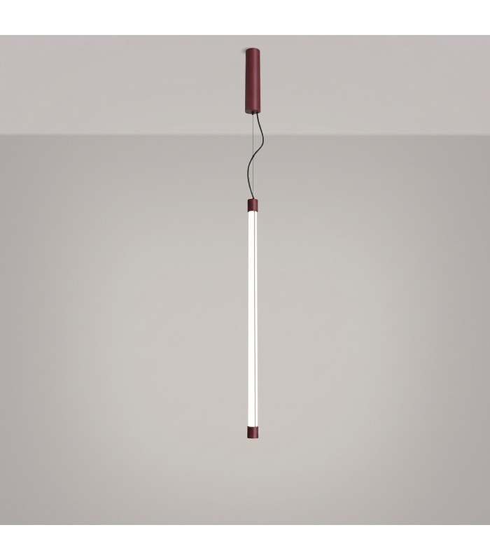 Trang LED 75cm Slim Pendant Ceiling Light Burgundy 4000K-4