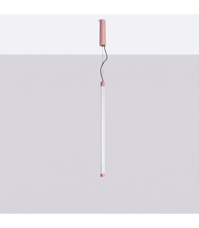 Trang LED 75cm Slim Pendant Ceiling Light Pink 4000K-3