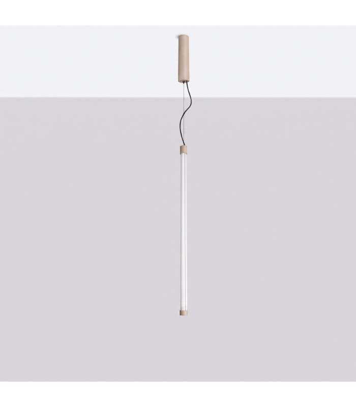 Trang LED 75cm Slim Pendant Ceiling Light Taupe 4000K-3