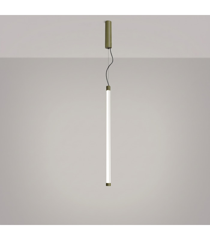 Trang LED 75cm Slim Pendant Ceiling Light Olive Green 4000K-4