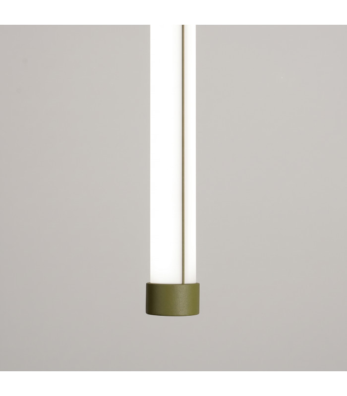 Trang LED 75cm Slim Pendant Ceiling Light Olive Green 4000K-5
