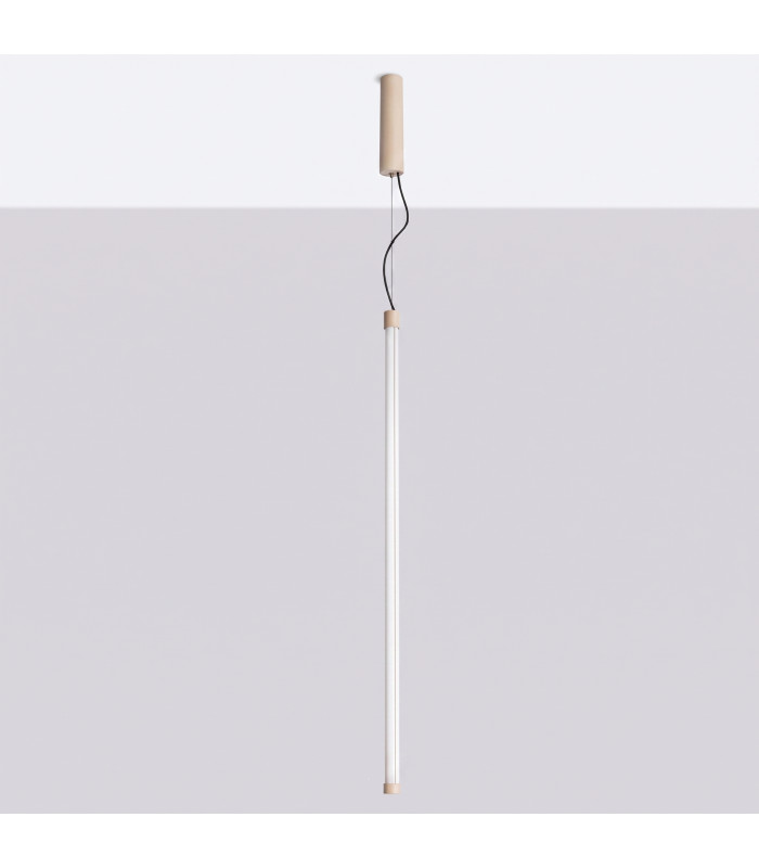 Trang LED 100cm Slim Pendant Ceiling Light Beige 4000K-3