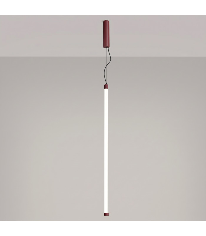 Trang LED 100cm Slim Pendant Ceiling Light Burgundy 4000K-4
