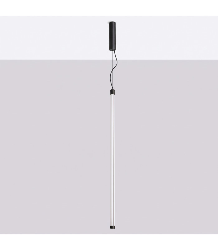 Trang LED 100cm Slim Pendant Ceiling Light Black 4000K-3