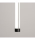Trang LED 100cm Slim Pendant Ceiling Light Black 4000K-5