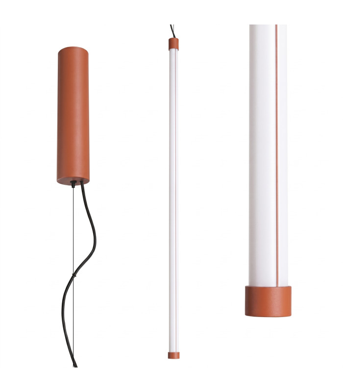 Trang LED 100cm Slim Pendant Ceiling Light Red Ochre 4000K-2