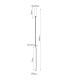 Trang LED 100cm Slim Pendant Ceiling Light Red 4000K-7