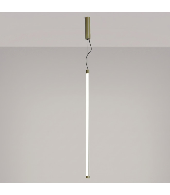 Trang LED 100cm Slim Pendant Ceiling Light Olive Green 4000K-4