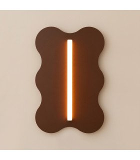 Klover Flush Wall Lamp Brown 1x S14d-2