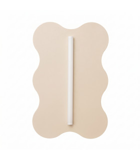 Klover Flush Wall Lamp Beige 1x S14d-1