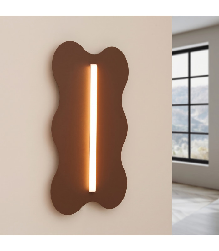 Klover Flush Wall Lamp Brown 1x S14d-3