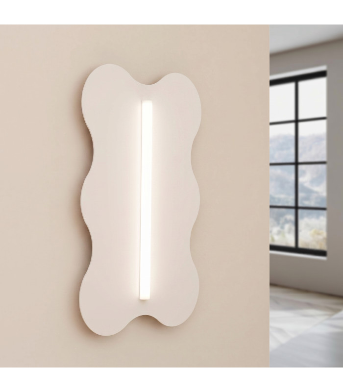 Klover Flush Wall Lamp Beige 1x S14d-3