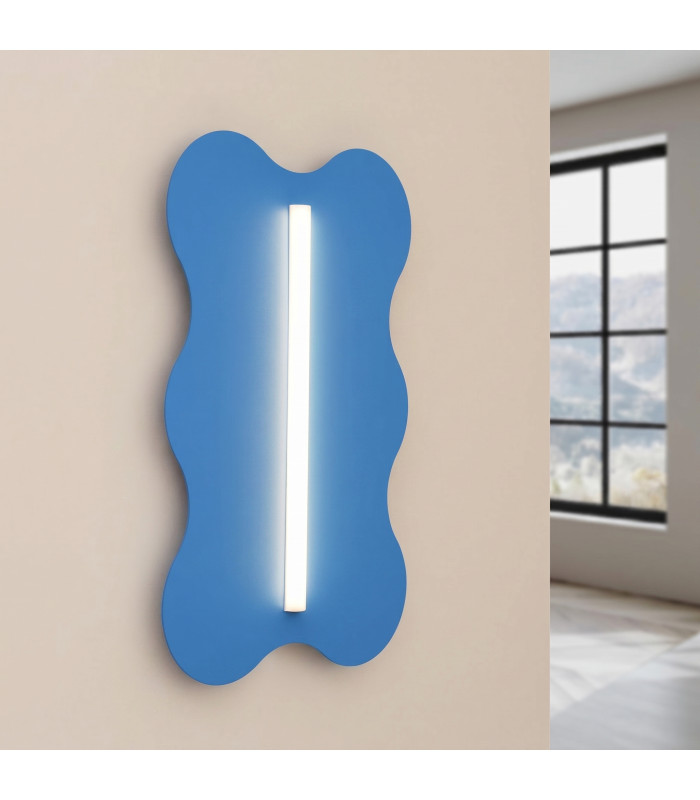 Klover Flush Wall Lamp Blue 1x S14d-3