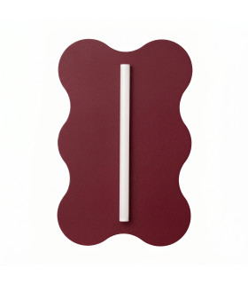 Klover Flush Wall Lamp Burgundy 1x S14d-1