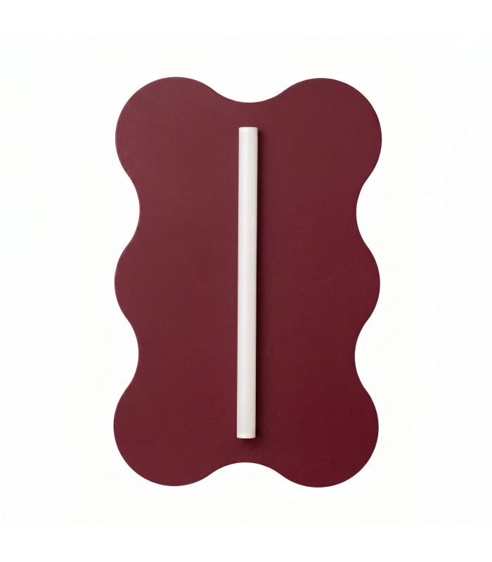 Klover Flush Wall Lamp Burgundy 1x S14d-1