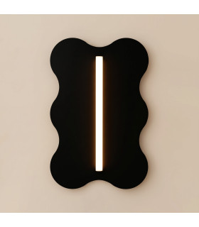Klover Flush Wall Lamp Black 1x S14d-2