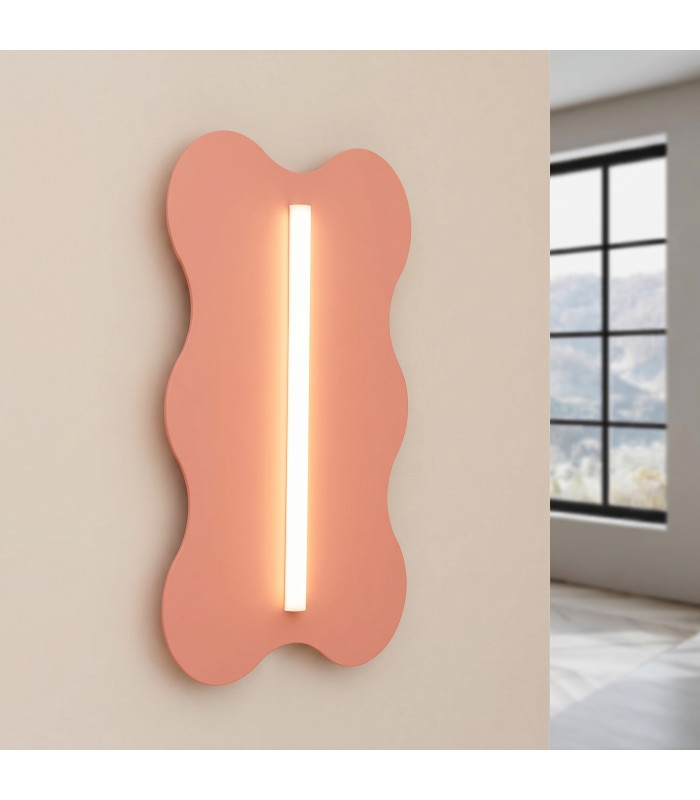 Klover Flush Wall Lamp Peach 1x S14d-3